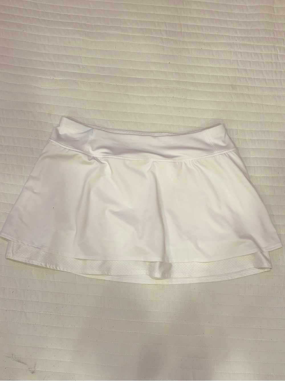 Athleta Split Time White Tennis Skort Activewear Sporty Skirt Women's XL - Picture 3 of 11